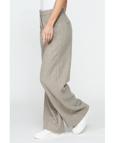 PANTALONE LARGO MOD.763 IN TESSUTO MISTO LANA PANTALONE LARGO MOD.763 IN TESSUTO MISTO LANA