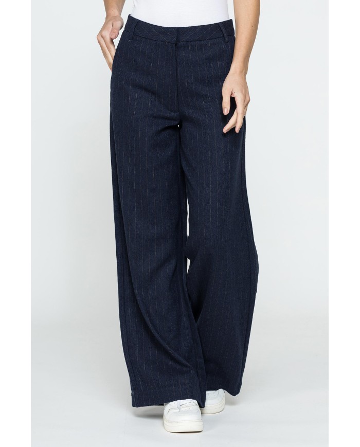 PANTALONE LARGO MOD.763 IN TESSUTO MISTO LANA