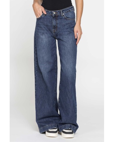 JEANS A PALAZZO IN DENIM 100% COTONE 13oz JEANS A PALAZZO IN DENIM 100% COTONE 13oz
