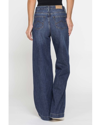 JEANS A PALAZZO IN DENIM 100% COTONE 13oz JEANS A PALAZZO IN DENIM 100% COTONE 13oz