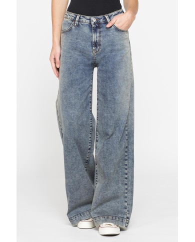 JEANS A PALAZZO IN DEMIM STRETCH 12oz. COMFORT FIT JEANS A PALAZZO IN DEMIM STRETCH 12oz. COMFORT FIT