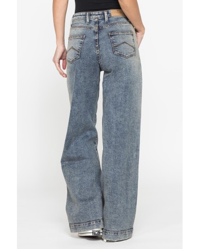JEANS A PALAZZO IN DEMIM STRETCH 12oz. COMFORT FIT JEANS A PALAZZO IN DEMIM STRETCH 12oz. COMFORT FIT