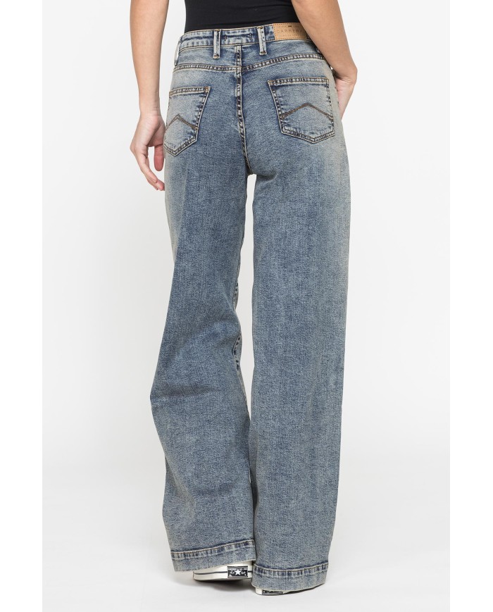 JEANS A PALAZZO IN DEMIM STRETCH 12oz. COMFORT FIT JEANS A PALAZZO IN DEMIM STRETCH 12oz. COMFORT FIT