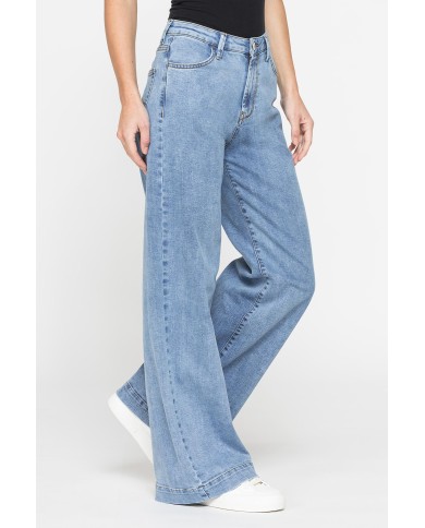 JEANS A PALAZZO IN DEMIM STRETCH 12oz. COMFORT FIT JEANS A PALAZZO IN DEMIM STRETCH 12oz. COMFORT FIT