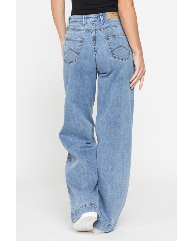 JEANS A PALAZZO IN DEMIM STRETCH 12oz. COMFORT FIT JEANS A PALAZZO IN DEMIM STRETCH 12oz. COMFORT FIT