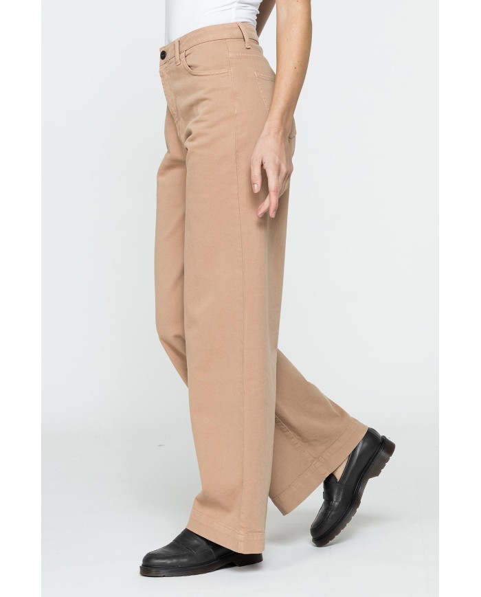 PANTALONE A PALAZZO IN BULL DENIM 10,5oz