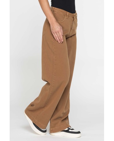 PANTALONE A PALAZZO IN BULL DENIM 100% COTONE 10,5oz PANTALONE A PALAZZO IN BULL DENIM 100% COTONE 10,5oz