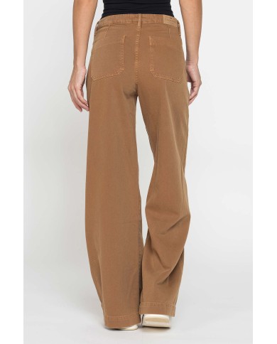 PANTALONE A PALAZZO IN BULL DENIM 100% COTONE 10,5oz PANTALONE A PALAZZO IN BULL DENIM 100% COTONE 10,5oz