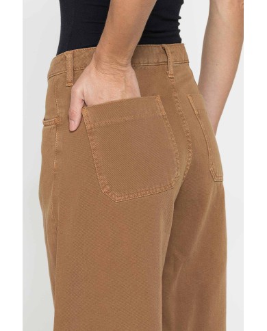 PANTALONE A PALAZZO IN BULL DENIM 100% COTONE 10,5oz PANTALONE A PALAZZO IN BULL DENIM 100% COTONE 10,5oz