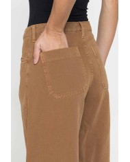 PANTALONE A PALAZZO IN BULL DENIM 100% COTONE 10,5oz