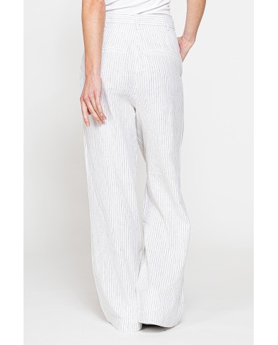 PANTALONE PALAZZO IN TESSUTO LINO COTONE PANTALONE PALAZZO IN TESSUTO LINO COTONE