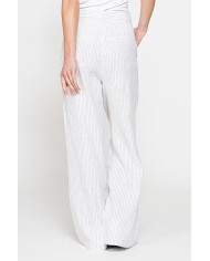 PANTALONE PALAZZO IN TESSUTO LINO COTONE