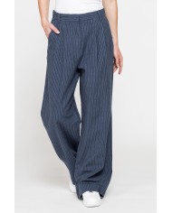 PANTALONE PALAZZO IN TESSUTO LINO COTONE