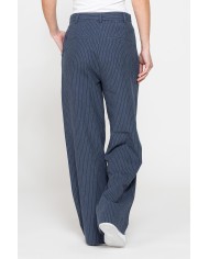 PANTALONE PALAZZO IN TESSUTO LINO COTONE