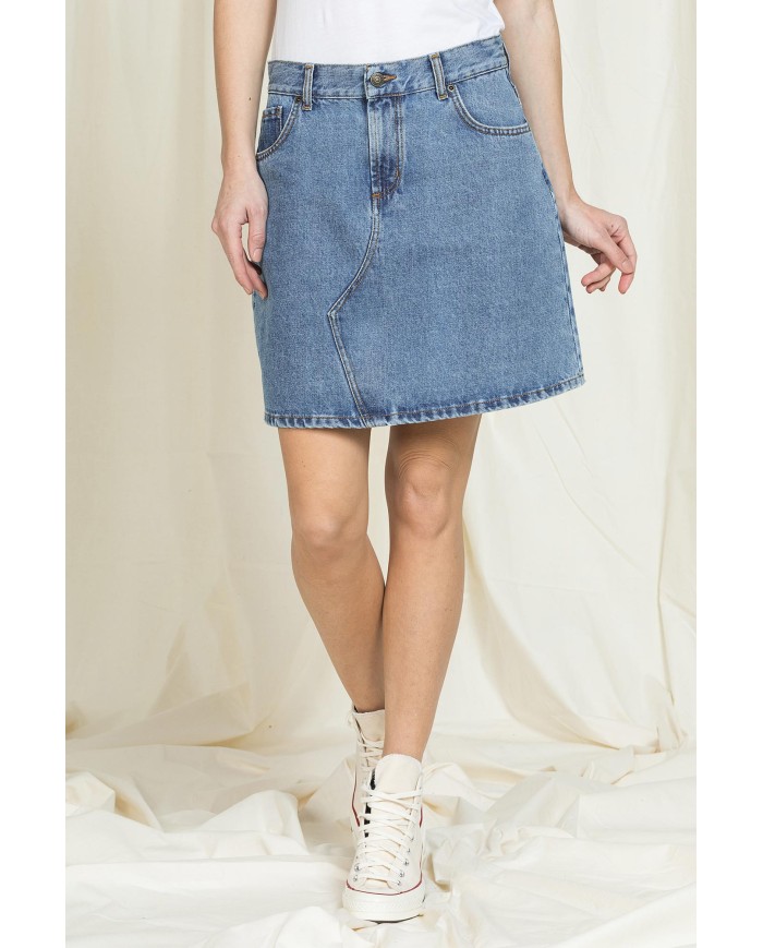 MINIGONNA A VITA ALTA