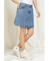 MINIGONNA A VITA ALTA