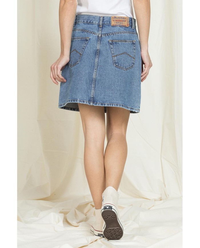 MINIGONNA A VITA ALTA