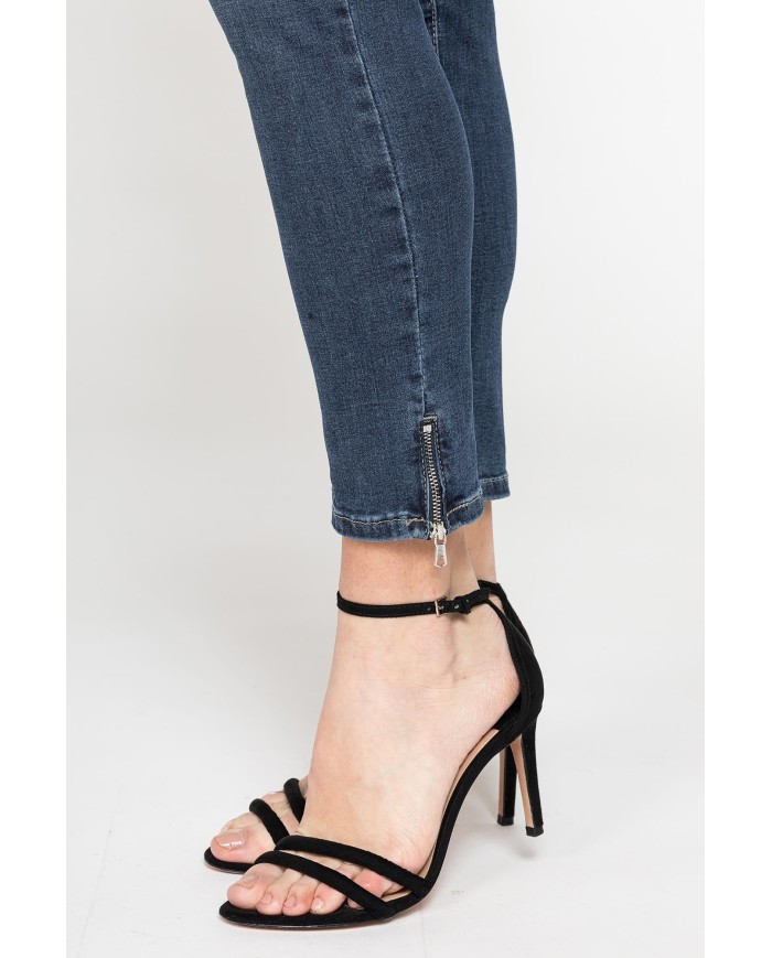 LEGG-JEANS DONNA modello capri in denim super stretch