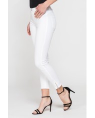 LEGG-JEANS CAPRI CON ZIP SUL FONDO IN GABARDINA SUPER STRETCH 9,3oz