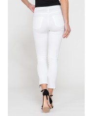 LEGG-JEANS CAPRI CON ZIP SUL FONDO IN GABARDINA SUPER STRETCH 9,3oz