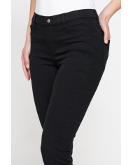 LEGG-JEANS CAPRI CON ZIP SUL FONDO IN GABARDINA SUPER STRETCH 9,3oz