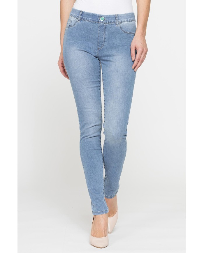 LEGG-JEANS DONNA ALOE in denim  super stretch.