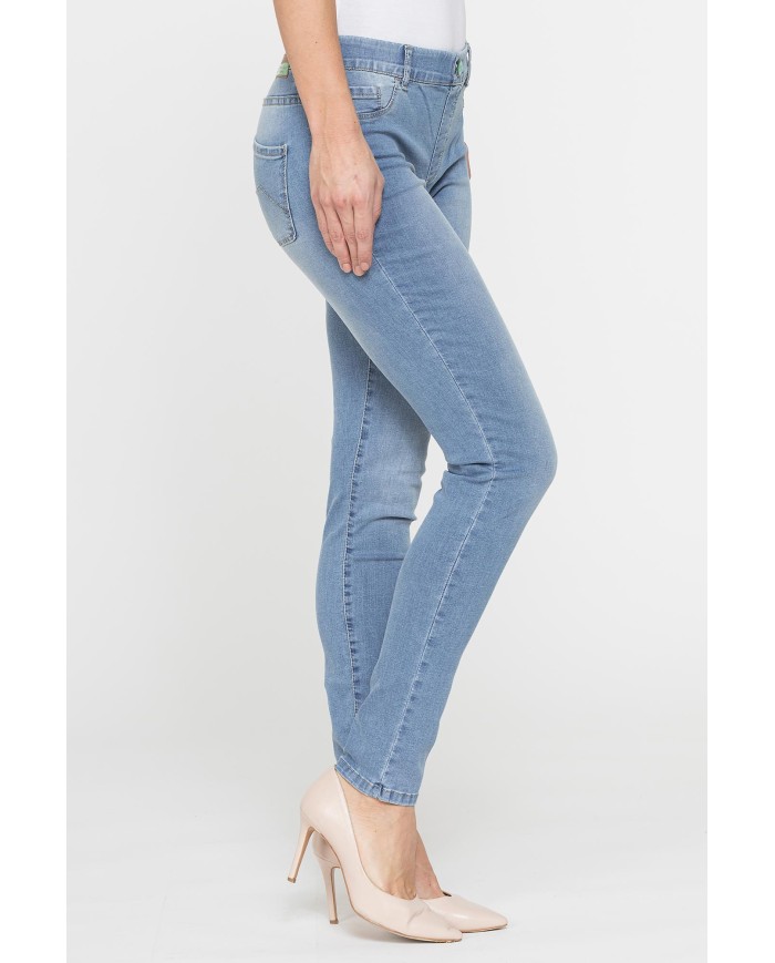 LEGG-JEANS DONNA ALOE in denim  super stretch.