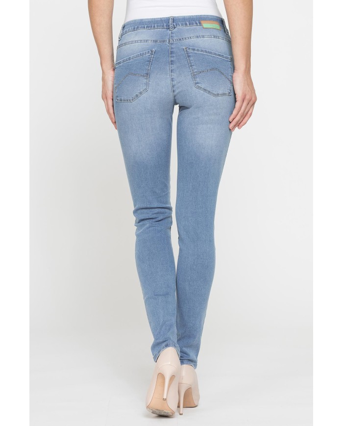 LEGG-JEANS DONNA ALOE in denim  super stretch.