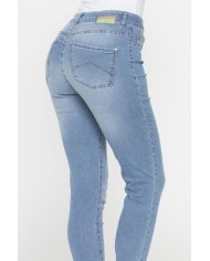 LEGG-JEANS DONNA ALOE in denim  super stretch.
