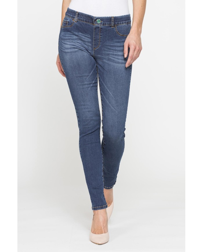 LEGG-JEANS DONNA ALOE in denim  super stretch.