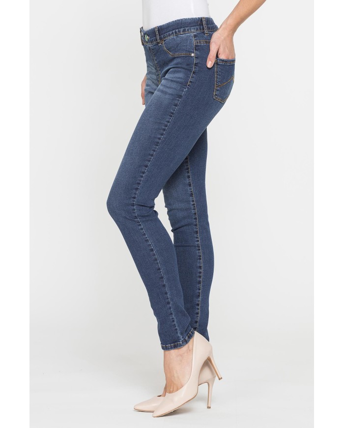 LEGG-JEANS DONNA ALOE in denim  super stretch.