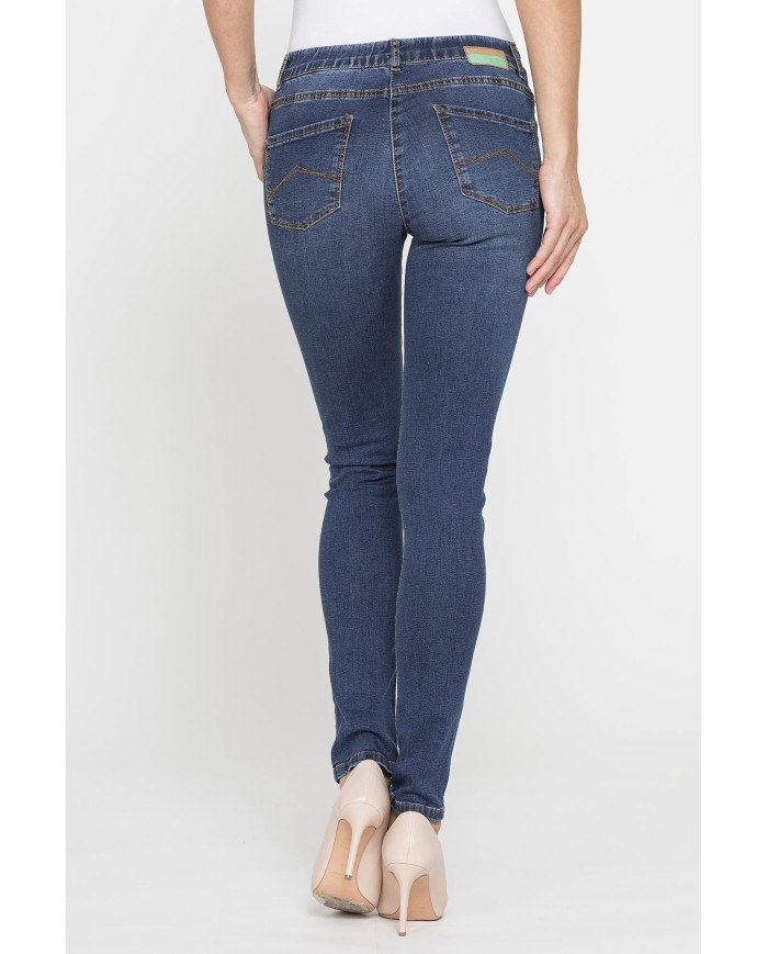 LEGG-JEANS DONNA ALOE in denim  super stretch.