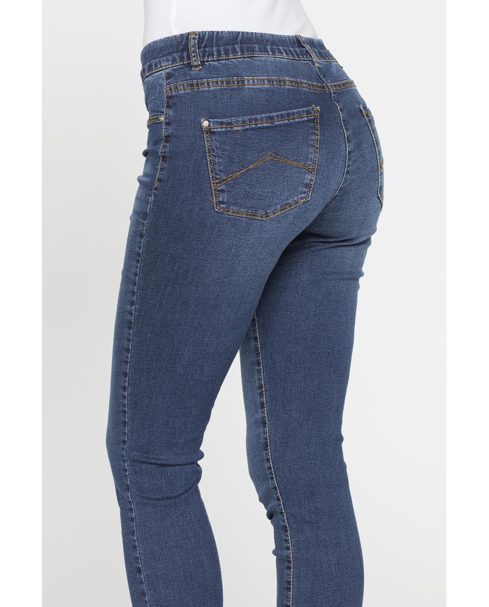 LEGG-JEANS DONNA ALOE in denim  super stretch.