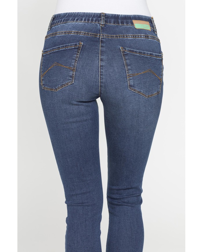 LEGG-JEANS DONNA ALOE in denim  super stretch.