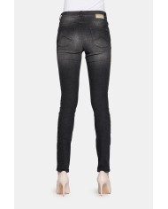 LEGG-JEANS DONNA CON TRATTAMENTO ALL'ALOE. Vita regolare e gamba stretta.