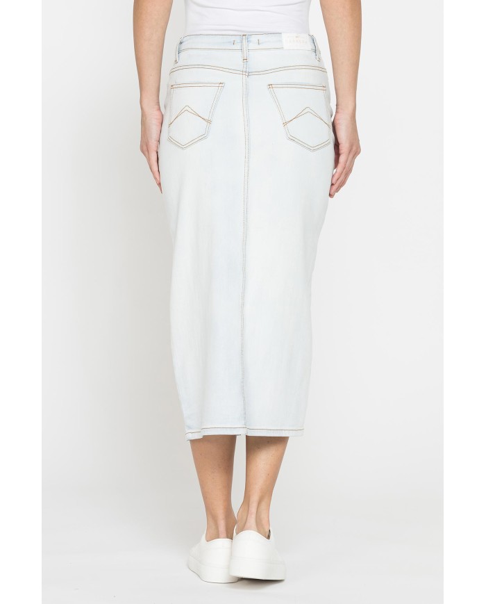 GONNA MIDI IN DENIM STRETCH 12 oz.