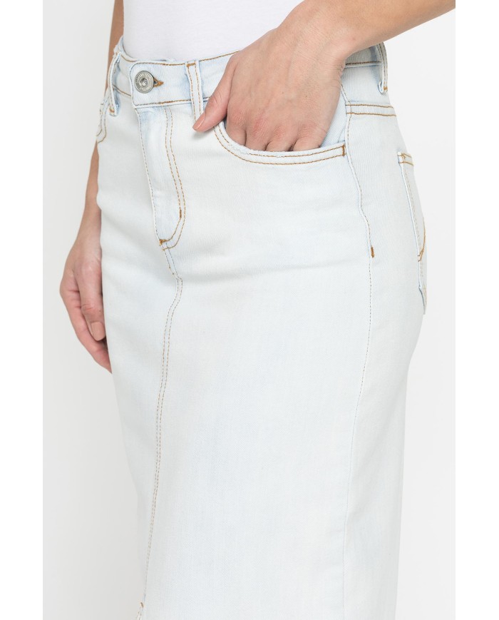 GONNA MIDI IN DENIM STRETCH 12 oz.