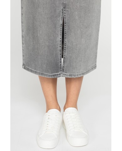 GONNA MIDI IN DENIM STRETCH 12 oz. GONNA MIDI IN DENIM STRETCH 12 oz.
