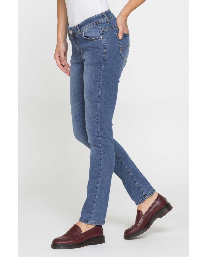 JEANS SLIM FIT A VITA BASSA IN DENIM STRETCH 9,5oz
