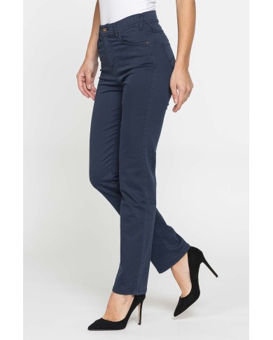 PANTALONE CINQUE TASCHE CON GAMBA DRITTA IN RASO DI COTONE SUPER STRETCH 9,8oz PANTALONE CINQUE TASCHE CON GAMBA DRITTA IN RASO DI COTONE SUPER STRETCH 9,8oz