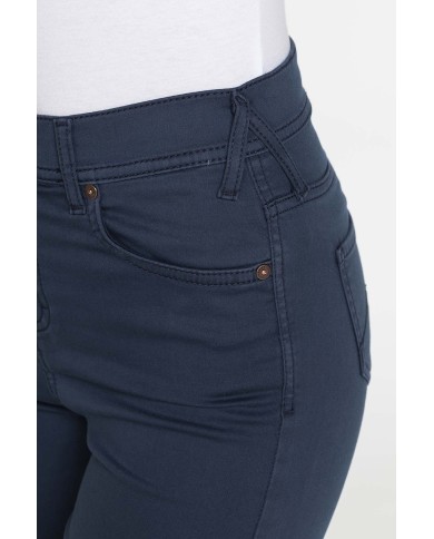 PANTALONE CINQUE TASCHE CON GAMBA DRITTA IN RASO DI COTONE SUPER STRETCH 9,8oz