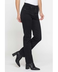 PANTALONE CINQUE TASCHE CON GAMBA DRITTA IN RASO DI COTONE SUPER STRETCH 9,8oz