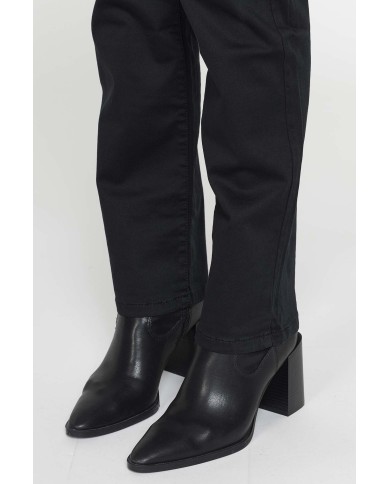 PANTALONE CINQUE TASCHE CON GAMBA DRITTA IN RASO DI COTONE SUPER STRETCH 9,8oz