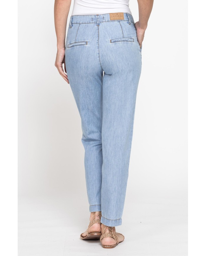 PANTALONE CHINOS IN DENIM LEGGERO 6,3 oz. REGULAR FIT