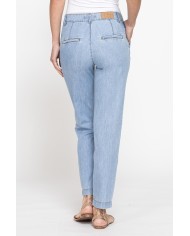 PANTALONE CHINOS IN DENIM LEGGERO 6,3 oz. REGULAR FIT