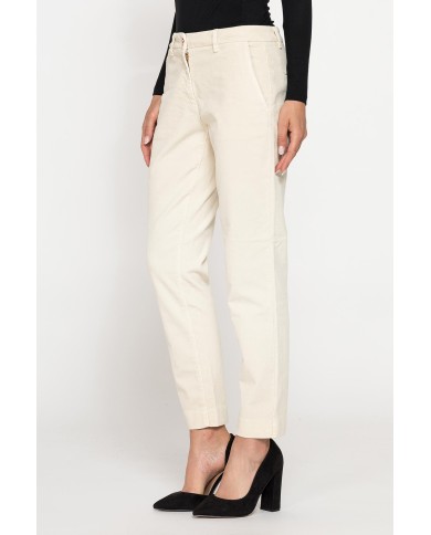 PANTALONE CHINOS IN VELLUTO STRETCH PANTALONE CHINOS IN VELLUTO STRETCH