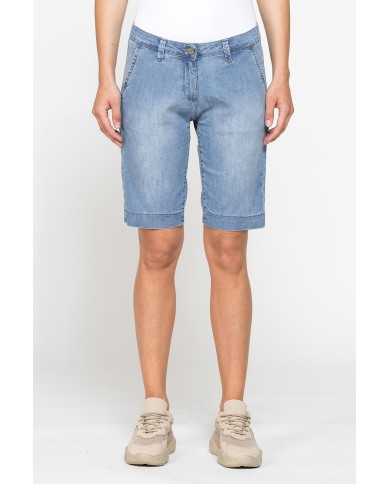 BERMUDA MOD.785C IN DENIM  STRETCH 8oz. Vita e gamba regolari.SPINTECH ELASTIC COTONE SULLA PELLE BERMUDA MOD.785C IN DENIM  STRETCH 8oz. Vita e gamba regolari.SPINTECH ELASTIC COTONE SULLA PELLE