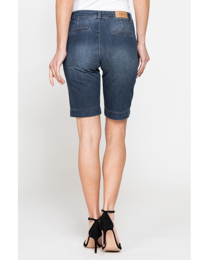 BERMUDA MOD.785C IN DENIM  STRETCH 8oz. Vita e gamba regolari.SPINTECH ELASTIC COTONE SULLA PELLE