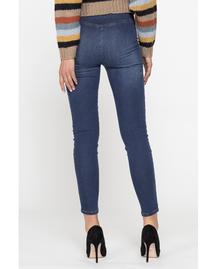 LEGG-JEANS DONNA MOD. 767 IN CALDO COTONE