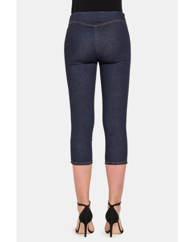 Legg JEANS DONNA EFFETTO PERFETTO modello pinocchietto in denim Legg JEANS DONNA EFFETTO PERFETTO modello pinocchietto in denim